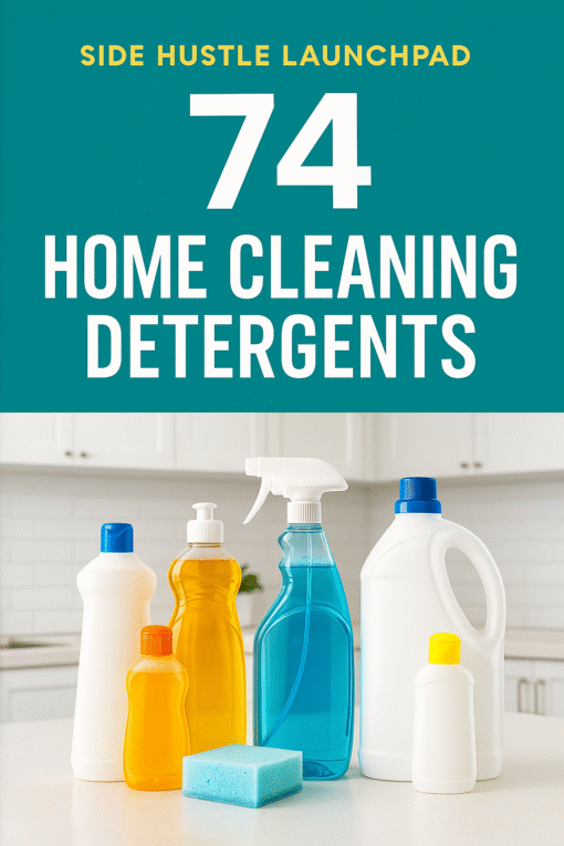 74 Home Cleaning Detergents – DIY Cleaning Product Formulas